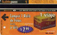 Buenos Aires - 1 viaje, Subtexpress, Kodak 100, $7,99
