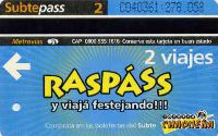 Buenos Aires - 2 viajes, Raspass - niebieski