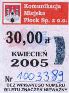 Pock, znaczek miesiczny, kwiecie 2005, 30,00z