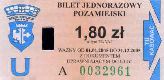 Opole - bilet podmiejski ulgowy, rok 2005, 1,80z