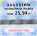 Augustw, znaczek mieiczny - 09.2002, 25,50z