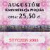 Augustw, znaczek mieiczny - 1.2003, 25,50z