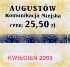 Augustw, znaczek mieiczny - kwiecie 2003, 25,50z