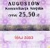 Augustw, znaczek mieiczny - maj 2003, 25,50z