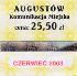 Augustw, znaczek miesiczny -  czerwiec 2003, 25,50z