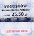 Augustw, znaczek miesiczny -  listopad 2003, 25,50z