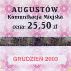 Augustw, znaczek miesiczny -  grudzie 2003, 25,50z