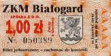 Biaogard - 1,00z, zakup u kierowcy