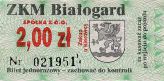 Biaogard - 2,00z, zakup u kierowcy