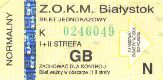 Biaystok, I+II strefa normalny, seria K - hologram: kdka