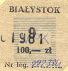 Biaystok, znaczek miesiczny - 09.1981, 100z