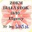 Biaystok, znaczek miesiczny - 10.1993, ulgowy