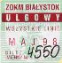 Biaystok, znaczek miesiczny - 05.1998, ulgowy