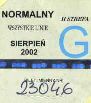 Biaystok, znaczek miesiczny - 08.2002, normalny G, wszystkie linie