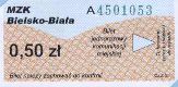 Bielsko-Biaa - 0,50z, numer ciemnozielony
