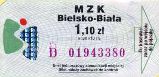 Bielsko-Biaa - 1,10z, podwjnie odbity numer serii