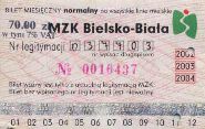 Bielsko-Biaa - bilet miesiczny, 70,00z