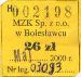 Bolesawiec, bilet miesiczny - maj 2000, 26z