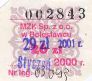 Bolesawiec, bilet miesiczny - stycze 2001, 26z (p29z)