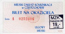 Czstochowa, 1996.10 - 19z/190.000z