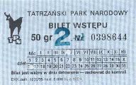 Tatrzaski Park Narodowy - 50gr (p2z)
