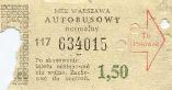 Warszawa, 1,50z, normalny autobusowy - seria 117