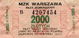 Warszawa - 2000z, Cz.Z.G., seria B