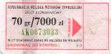 Piotrkw Trybunalski, Z3 - 70gr/7000z, seria AK