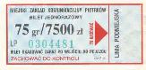 Piotrkw Trybunalski, linia podmiejska - 75gr/7500z