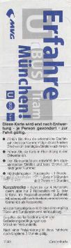 Monachium, karnet, 9.00 EUR - rewers