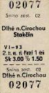 Kolej, Sowacja: Snina zast - Dlhe n.Cirochou/Stakcin; Sk 3,00/1.50 (wykorzystany 18.VIII.1993)