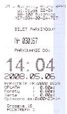 bilet parkingowy - widnica, 0,60z